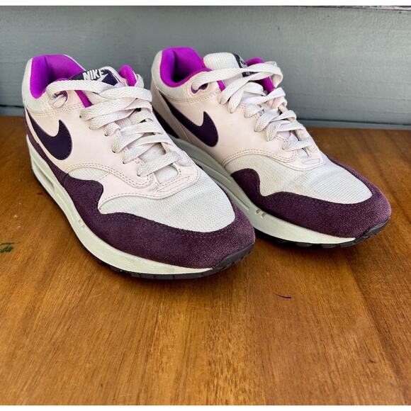 Nike Air Max 1 Plum Purple Cream Women’s Size 9 Sneakers - Picture 4 of 8